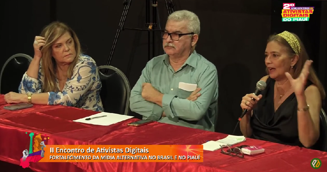 “O fortalecimento da mídia alternativa" com as jornalistas Cinthia Lages e Cristina Serra